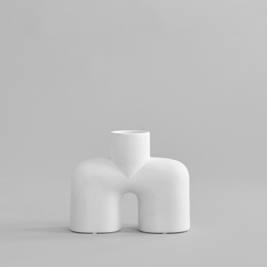 Cobra, Vase, Uno, Medio, Bone White