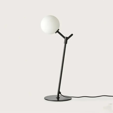 Atom, Table Lamp, Black Matt-Opal Shade