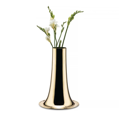 Trumpet, Vase, Brass, Wide