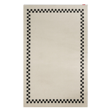 Carpretty Grand, Outdoor/Indoor Rug, Check Border, Anthracite-Creme