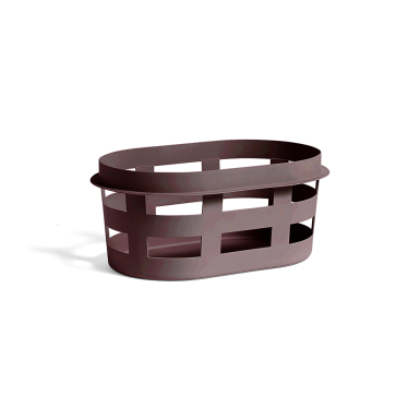 Basket, Recycled, Small, Bordeaux