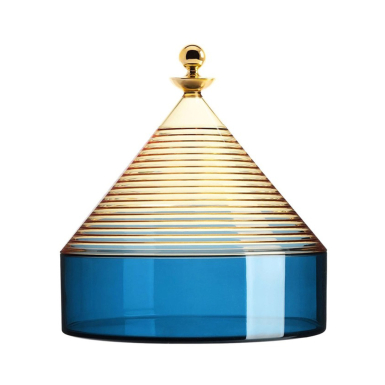 Trullo, Table Container, Yellow-Blue