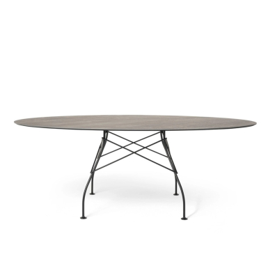 Glossy XXL, Outdoor Dining Table, Aged Bronze