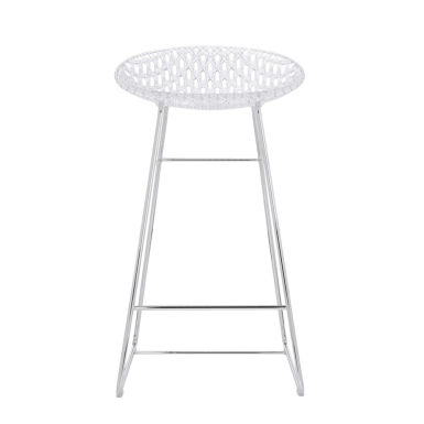 Smatrik, Counter Stool, Crystal-Chrome