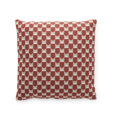 Liberty Obi Check, Outdoor Cushion, Rust, Square