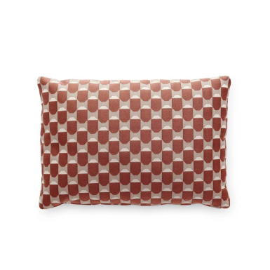 Liberty Obi Check, Outdoor Cushion, Rust, Rectangular