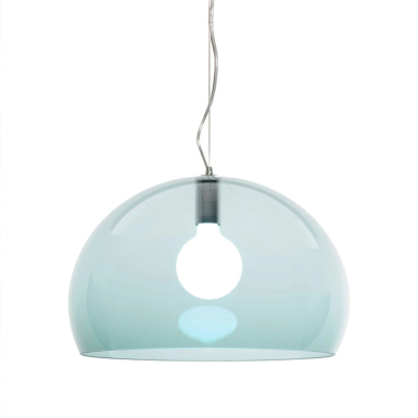 F/LY Transparent, Pendant Lamp, Petrol