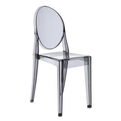 Victoria Ghost, Outdoor Dining Chair, Smoke Grey