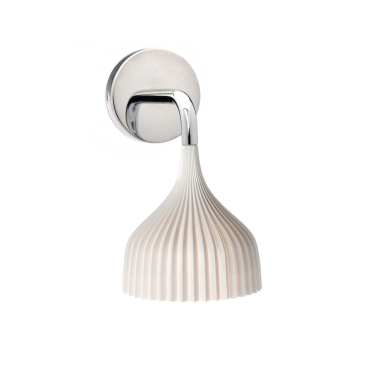 E', Wall Lamp, White