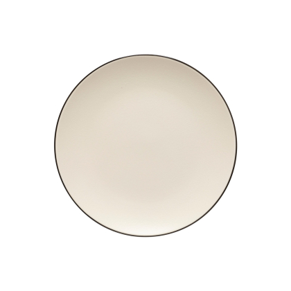 Augusta, Dinner Plate, Natural-Black