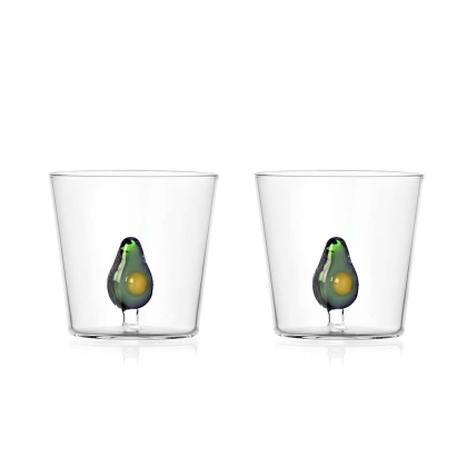 Fruits and Flowers, Tumbler, Avocado, 2pcs