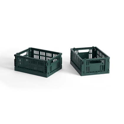 Hay Colour, Mini Crate, Set of 2, Dark Green