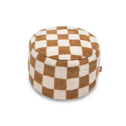 Point Teddy Chess, Pouf, Almond-Creme