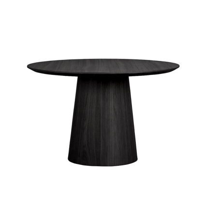 Nexora, Dining Table. Round, Black Oak