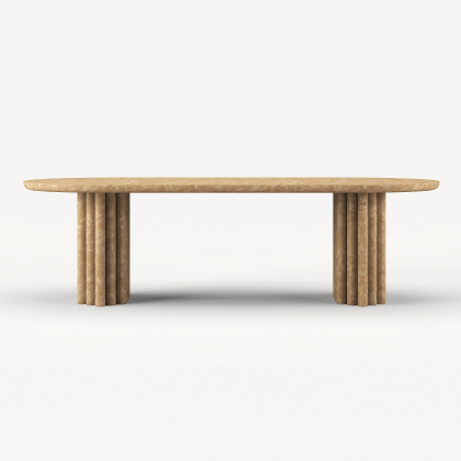 Friesan, Oval Dining Table, Ash Burl