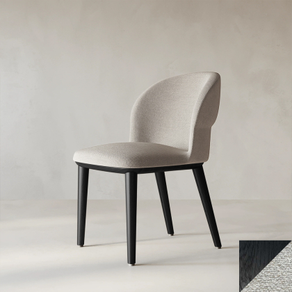 Pileus, Dining Chair, Sugar - Black Oak