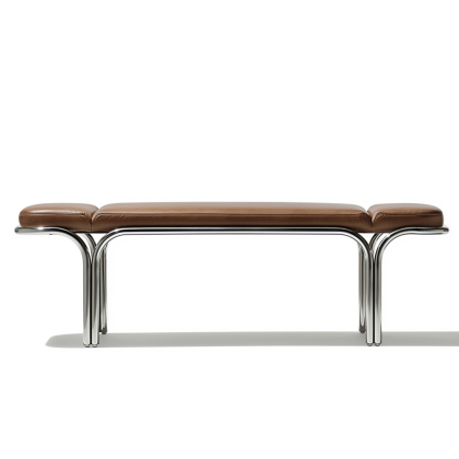 Malibu, Bench, Butter Dark Coffee Leather