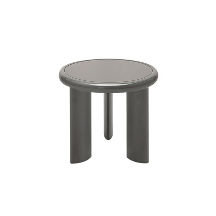 Osei, Side Table, Dark Grey High Gloss