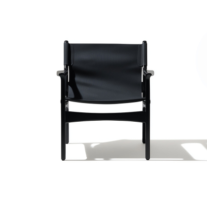 Rio, Lounge Chair, Black Leather-Ashwood