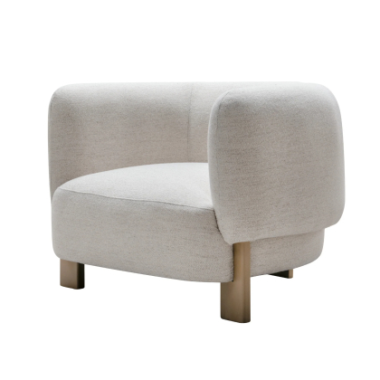 Caleb, Lounge Chair, Off-White
