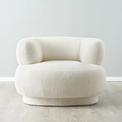 Beatrice, Lounge Chair, Off-White