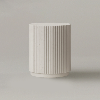 Corren, Side Table, White