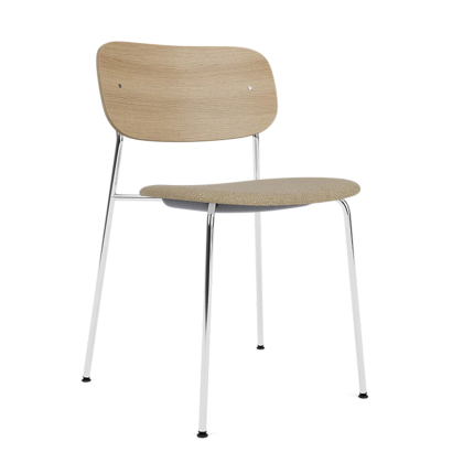 Co, Dining Chair, Natural Oak-Audo Boucle 02