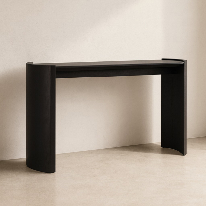 Luma, Console Table, Black Oak