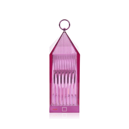 Lantern, Rechargeable Outdoor Lamp, Mauve