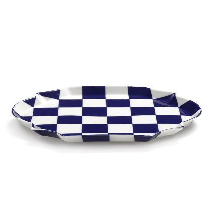 Fete des Betes, Serving Tray, Blue-White
