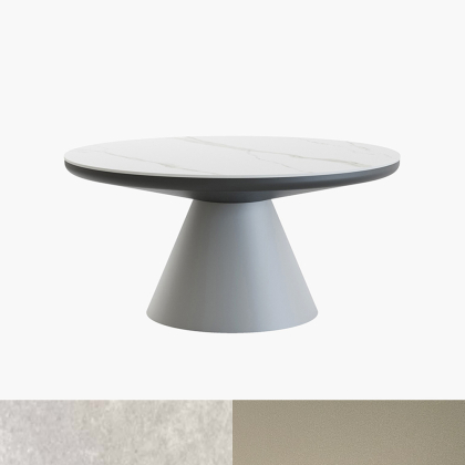 Marrakech, Outdoor Coffee Table, Sand-White Travertino Romano