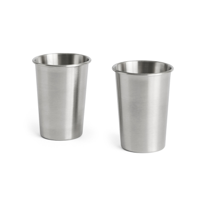 Outdoor Market, Steel Cup, Medium, Set of 2