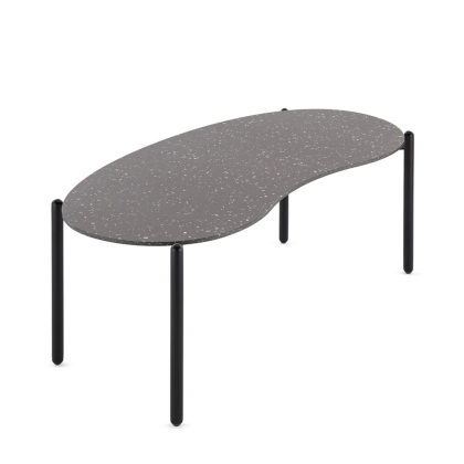 Undique, Coffee Table, Terrazzo-Black, 119 cm