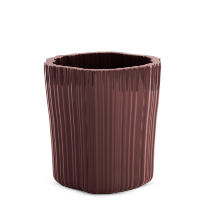 Corteza, Small Cachepot, Burgundy 