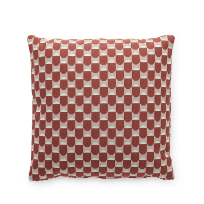 Liberty Obi Check, Outdoor Cushion, Rust, Square