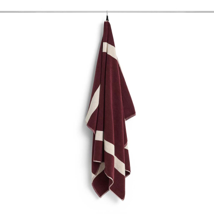 Stripe, Bath Sheet, Burgundy, 100x150