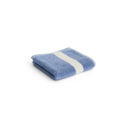 Stripe, Wash Cloth, Dusty Blue, 30x30