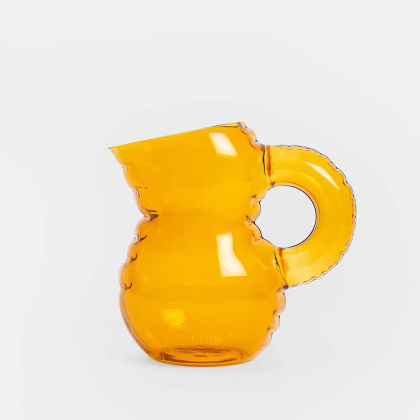 Emily, Glass Jug, Amber