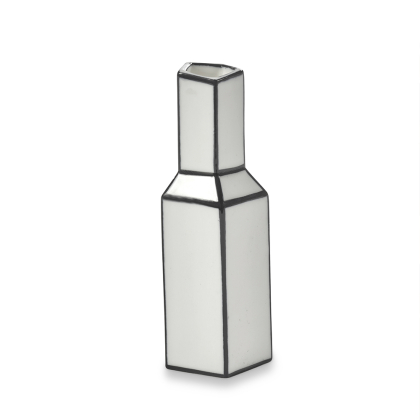 Carte Blanche, Vase, Large, White-Black