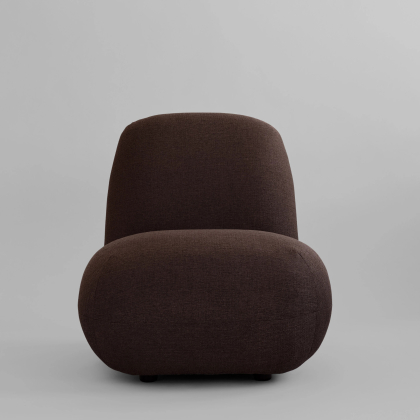 Toe, Lounge Chair, Flat, Dark Brown