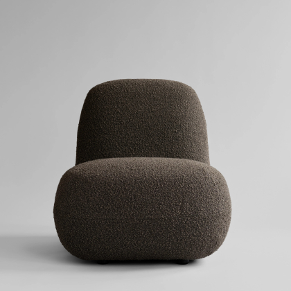 Toe, Lounge Chair, Flat, Deep Taupe