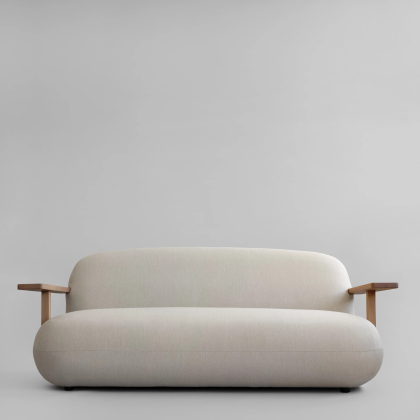Toe, Outdoor Sofa, Teak-Warm Ash
