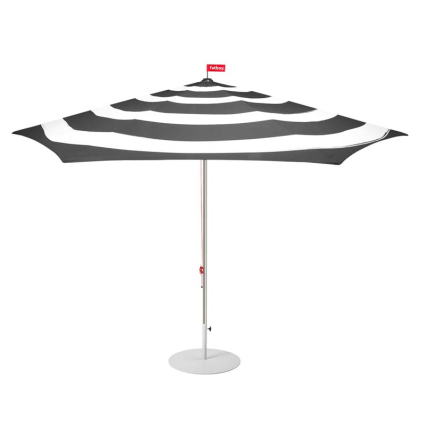 Stripesol, Parasol & Base, Anthracite-Light Gray Base