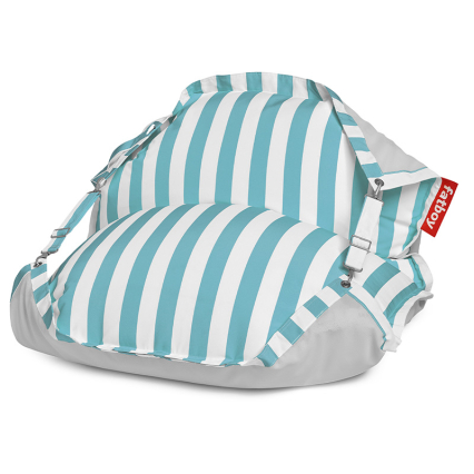 Original Floatzac, Floating Beanbag, Stripe Azur