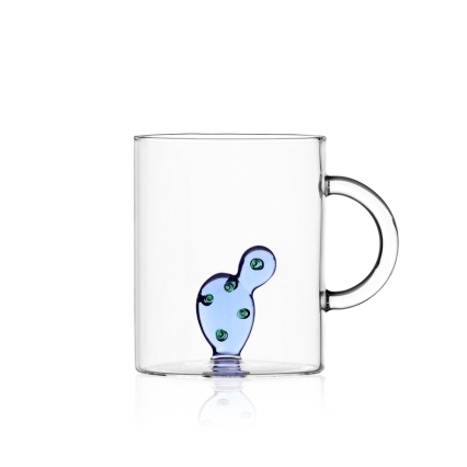 Desert Plant, Mug, Cactus, Blue