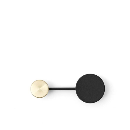 Afteroom, Coat Hanger, Small, Black-Brass