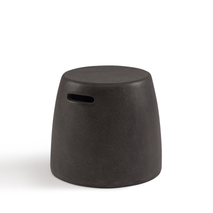 Barrel, Outdoor Stool, Graphite