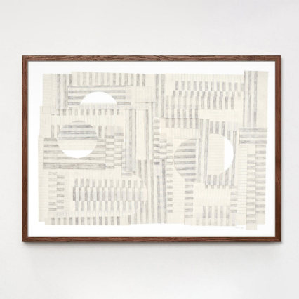 Balance No. 101, Dark Oak Frame, 70 x 100