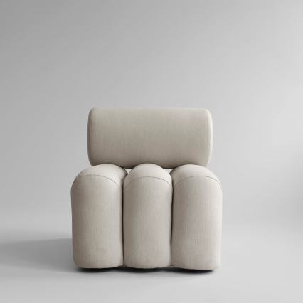 Foku, Outdoor Lounge Chair, Warm Ash