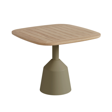 Balance, Outdoor Dining Table, Olive-Teak, DIA100